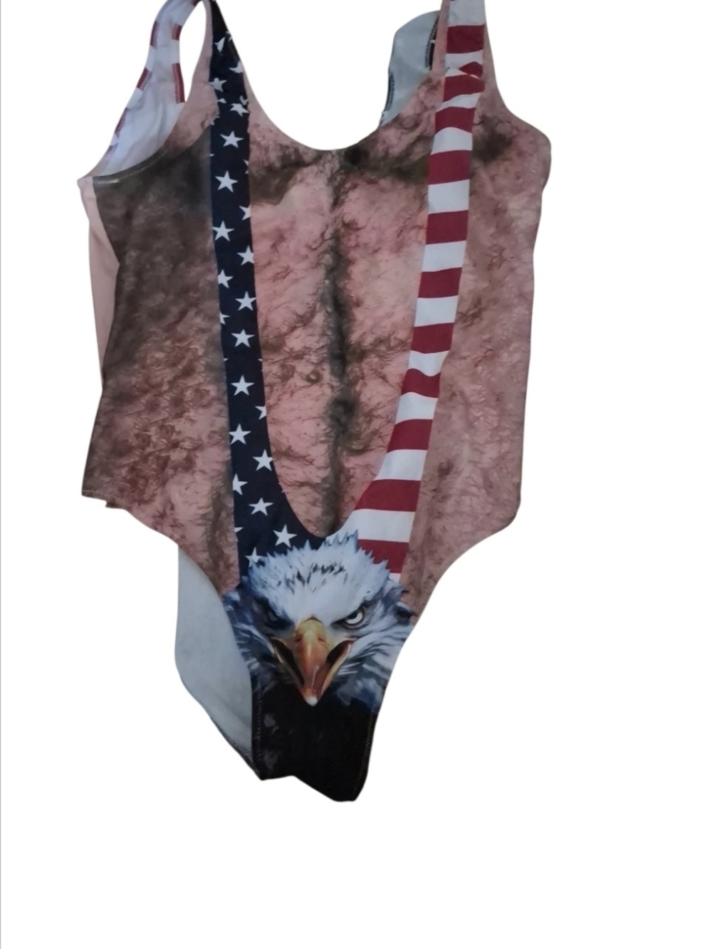 American Flag Eagle Graphic One-Piece Swimsuit